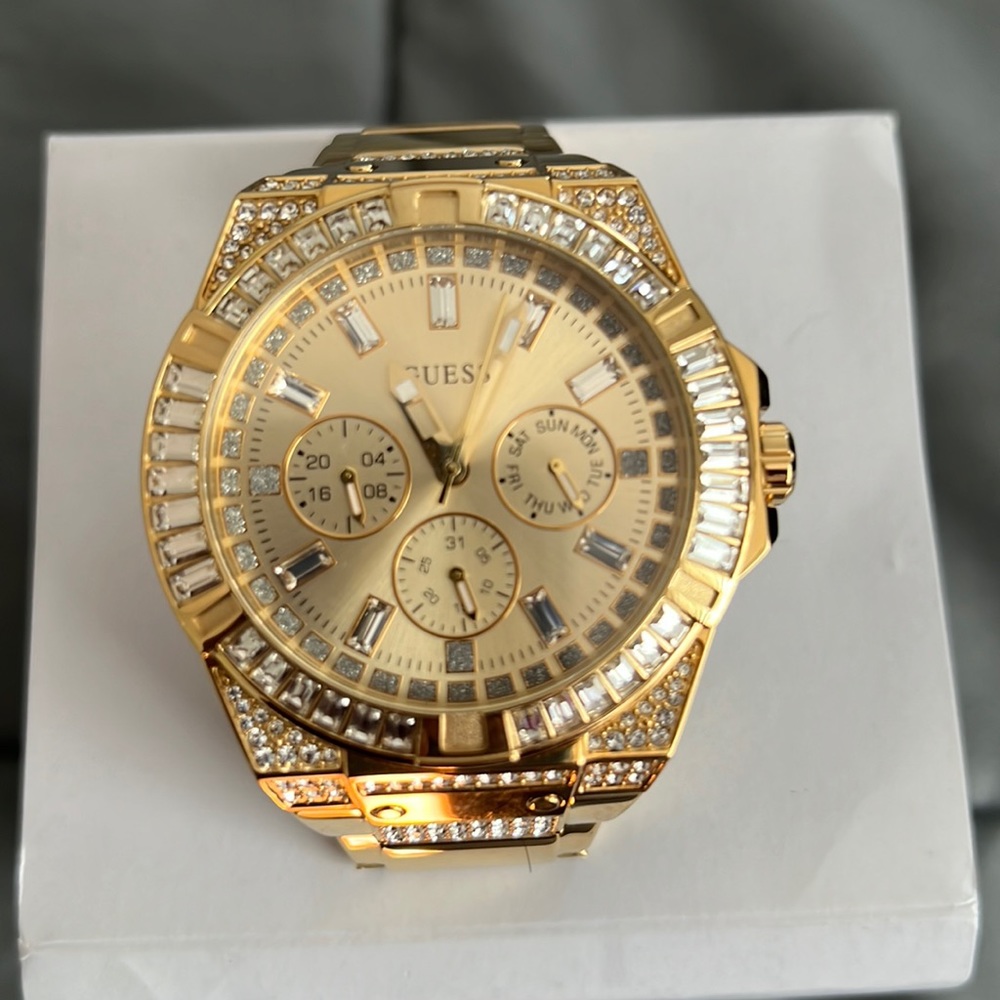 Gold Guess Watch 44mm